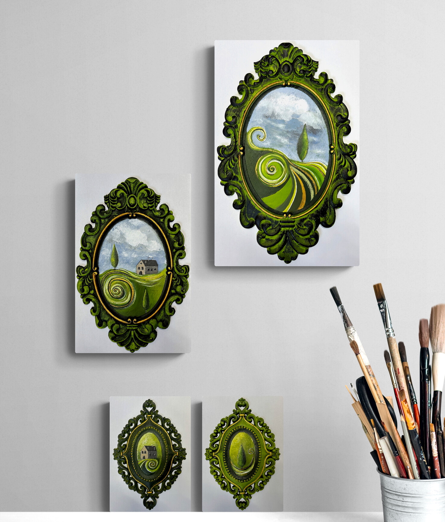 SOLITUDINE I - II - III - IV / 22 X 14,5 (2X) - 31 X 20 CM - 39 X 25 CM - 2026