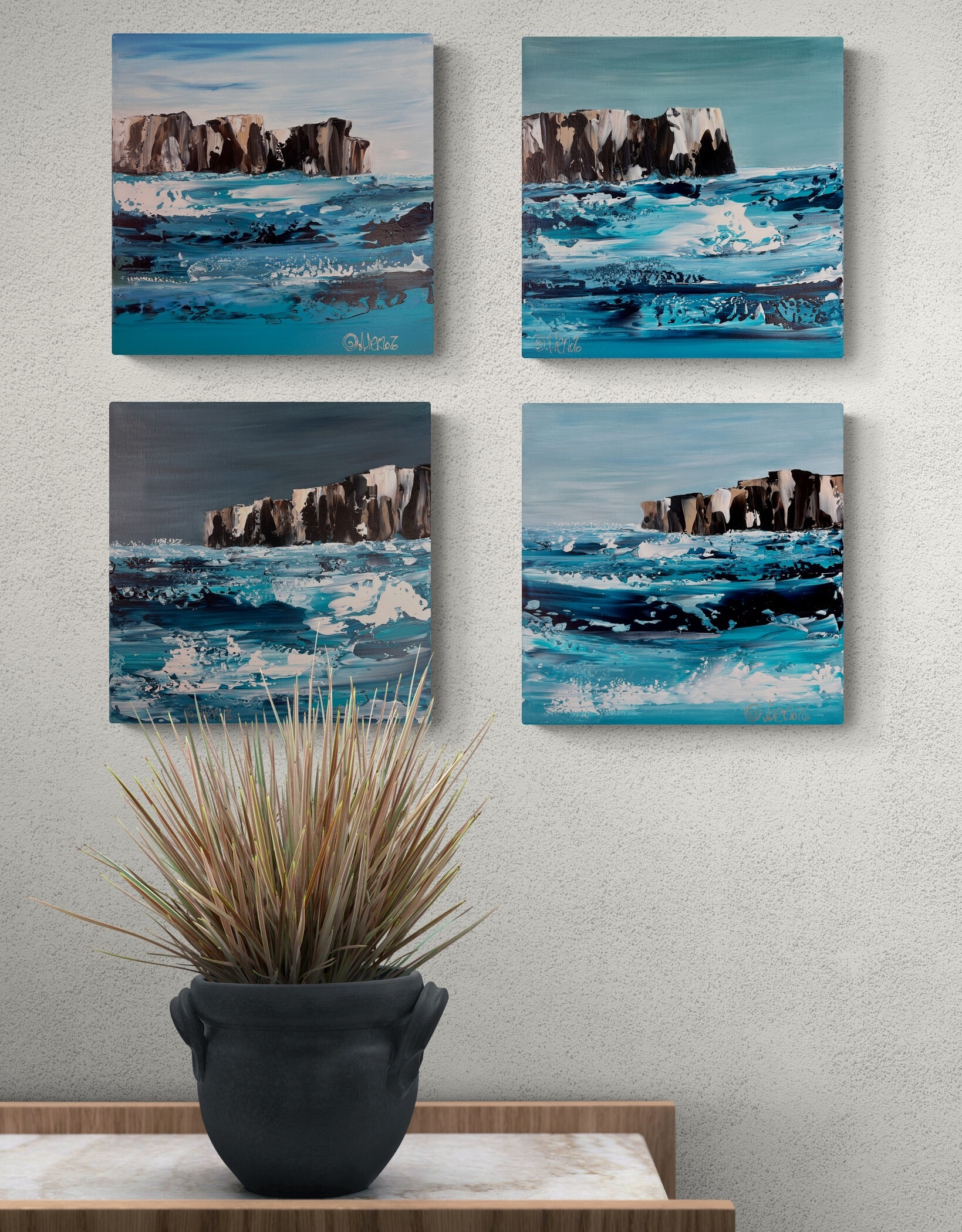 CLIFFS 15 - 16 - 17 - 18 / 30 X 30 CM (+CORNICE BIANCA) - 2026