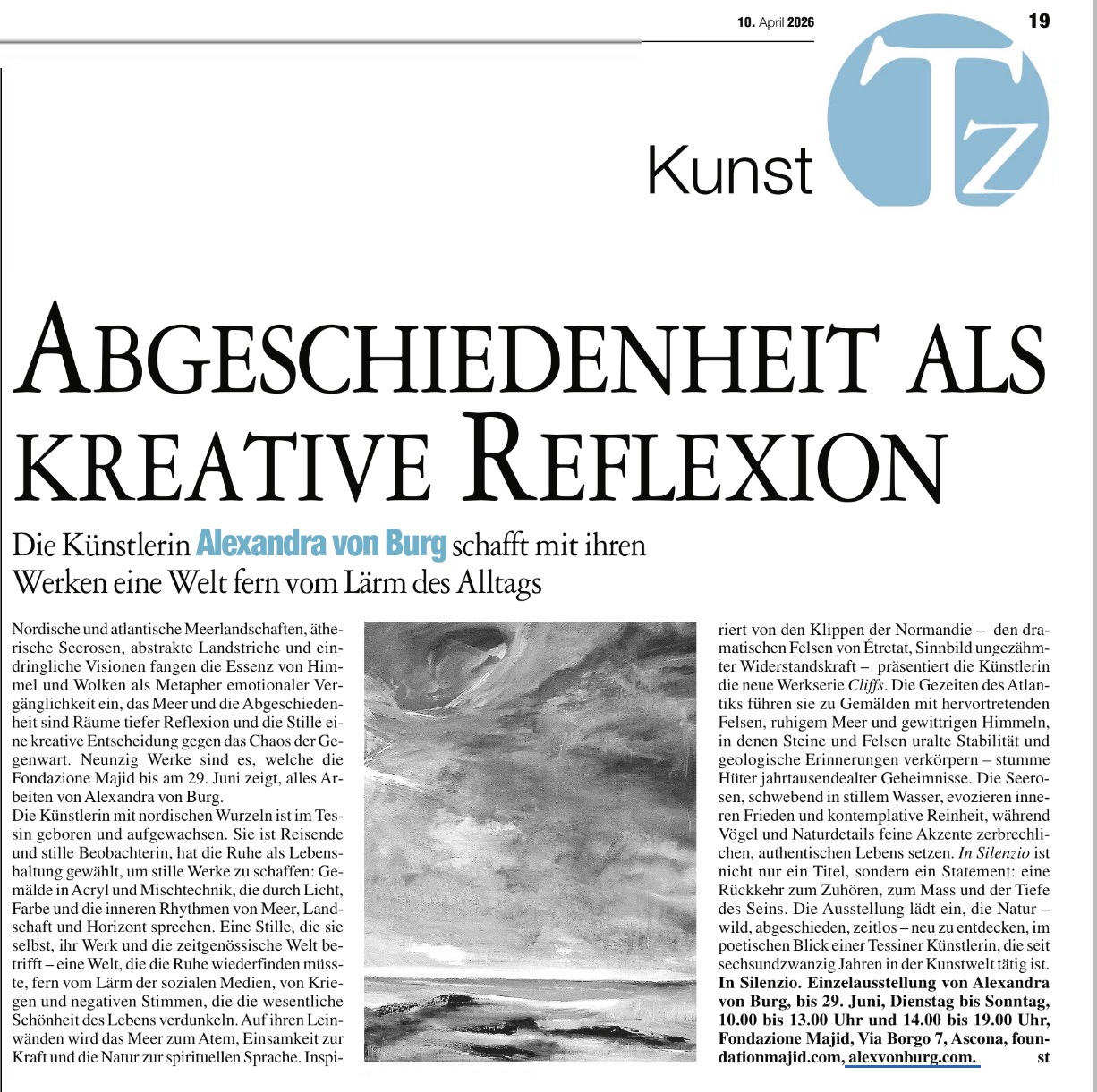 Tessiner Zeitung - 10 aprile 2026