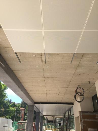 Qui verrà posizionato il soffitto!