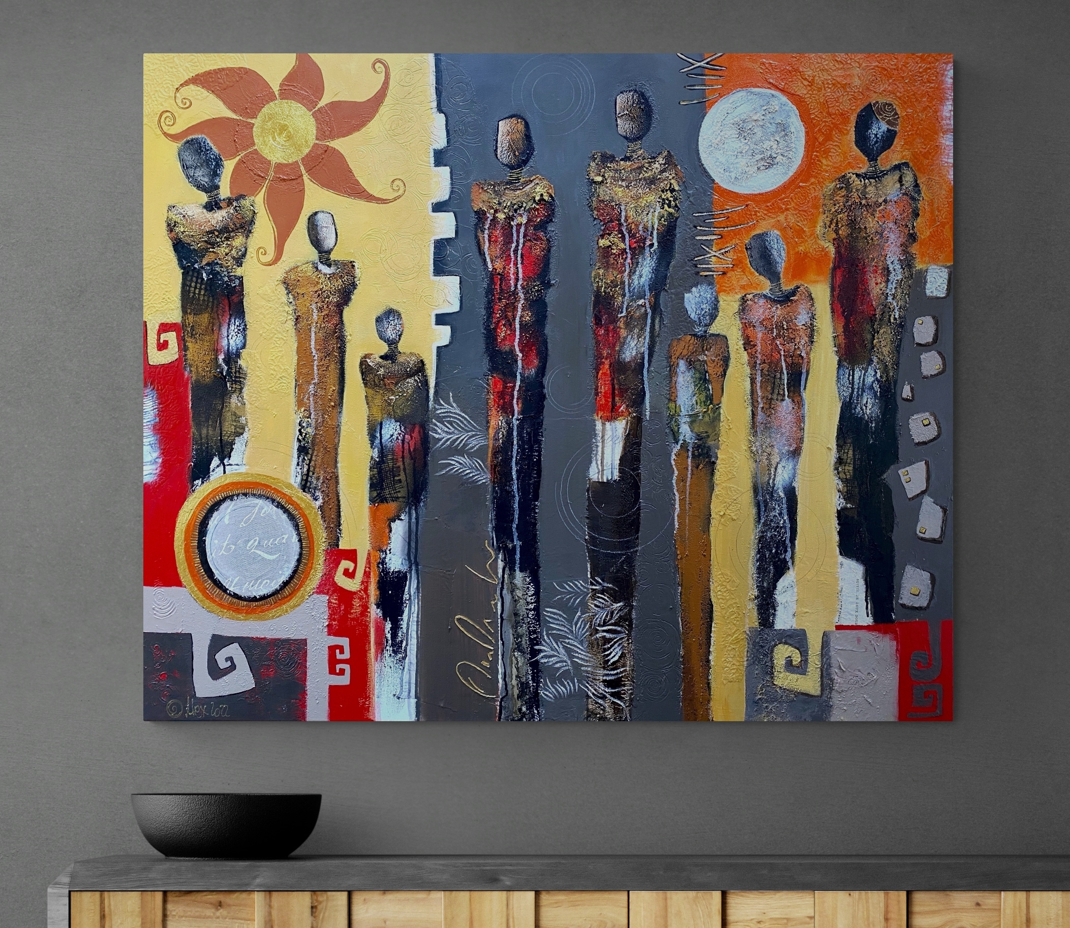 CIRCLE OF LIFE - 100 X 120 CM - 2022
