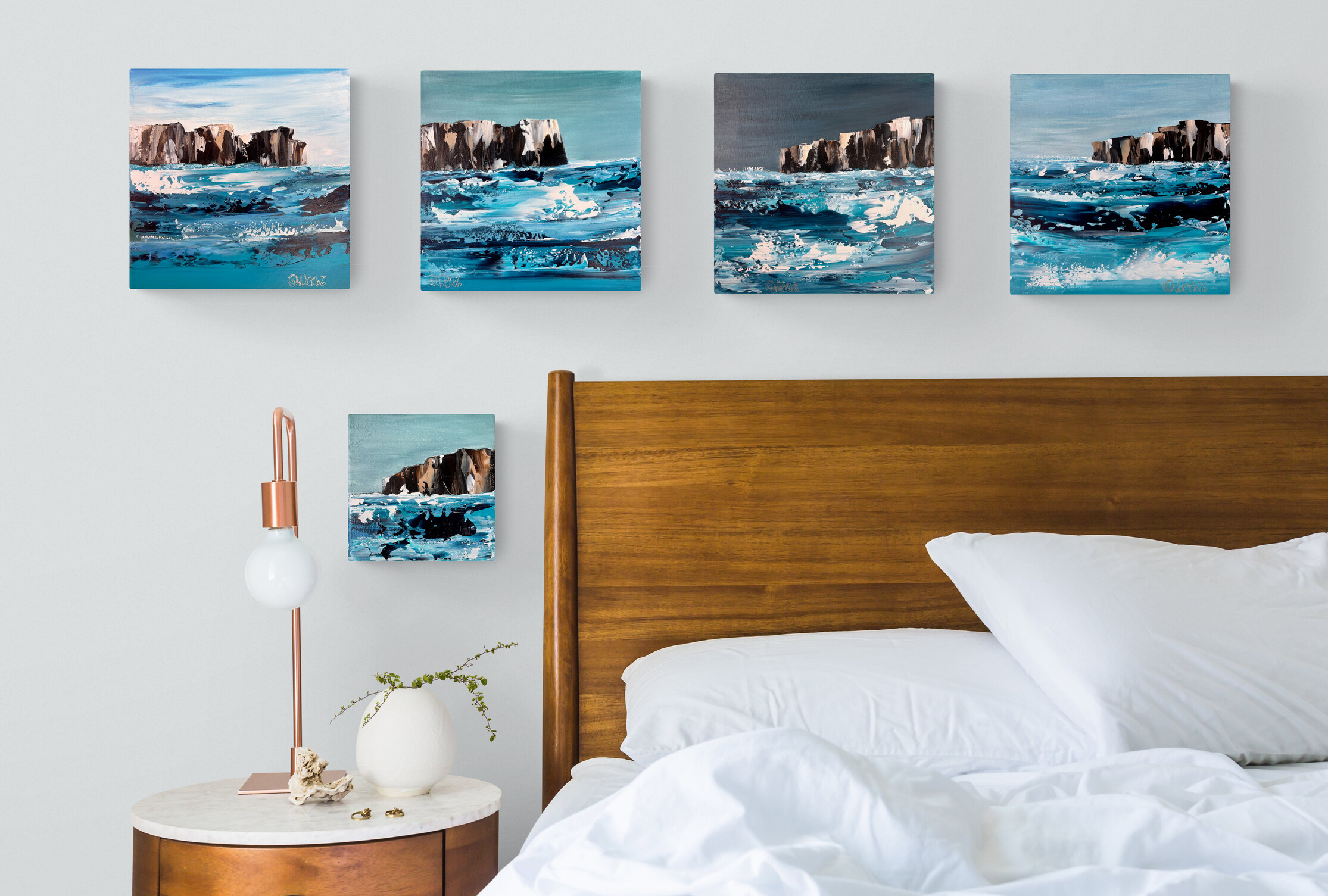 CLIFFS 15 - 16 - 17 - 18 - 30 X 30 CM (+CORNICE BIANCA) / CLIFFS 19 - 15 X 15 CM (+CORNICE BIANCA E ARGENTO) - 2026