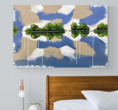 SPECCHIO D'ACQUA II - 80 X 120 CM -2023